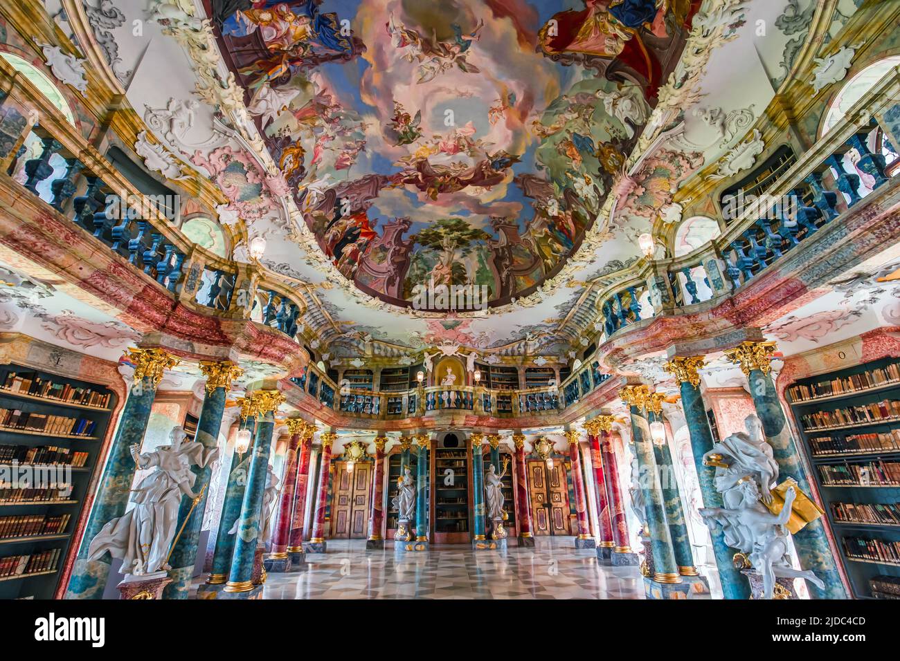 WIBLINGEN, BAVARIA, GERMANY, JUNE 08, 2022 : Rococo and baroque decors ...