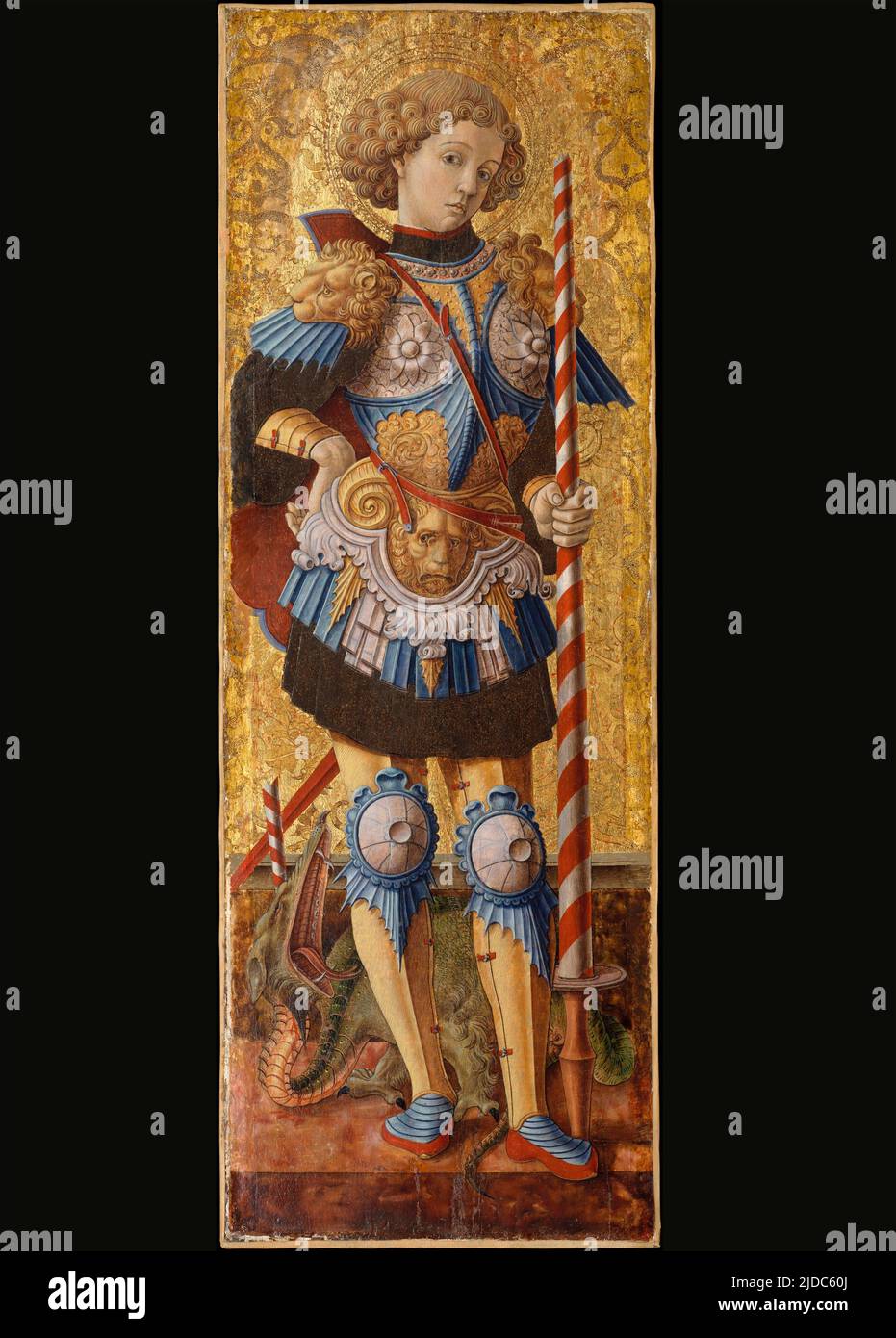 Saint George IV century -  by Carlo Crivelli in 1472 Stock Photo