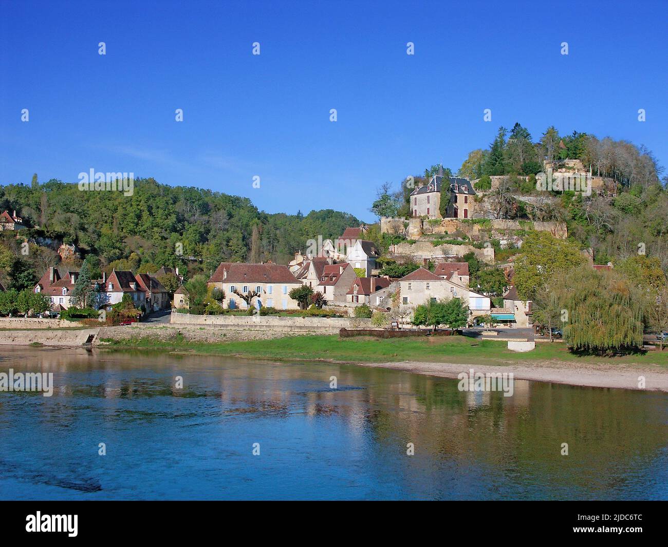 France, Dordogne Limeuil classified village, the river Dordogne Stock