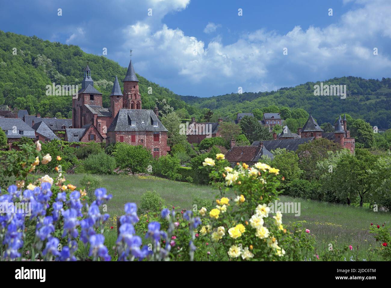 France, Corrèze Collonges-la-Rouge classified city 'Most beautiful villages of France' Stock Photo