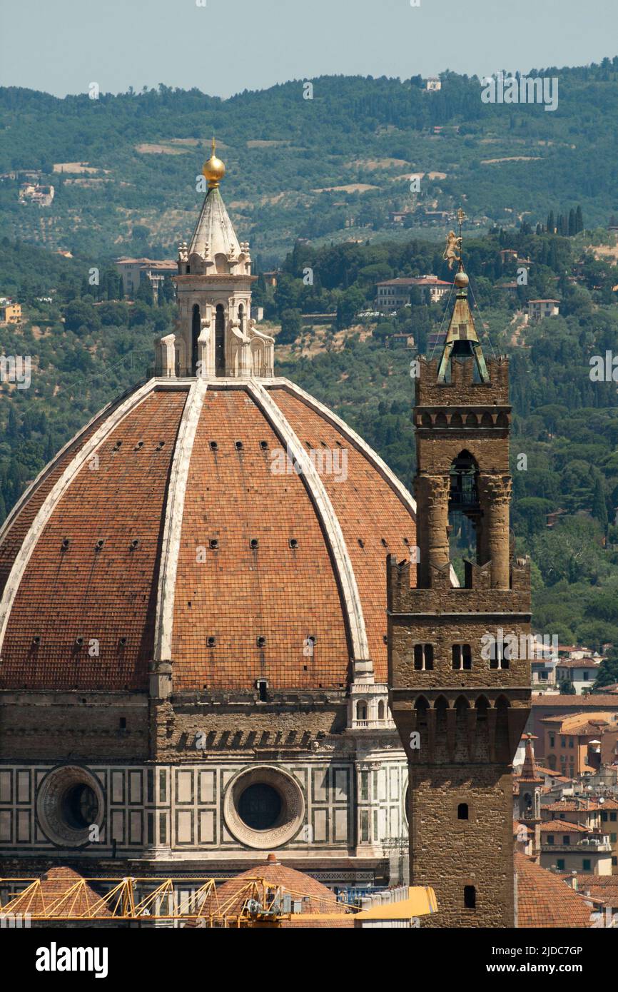 Italy, Tuscany, Florence, view from Belvedere fort. the cathedral. Stock Photo