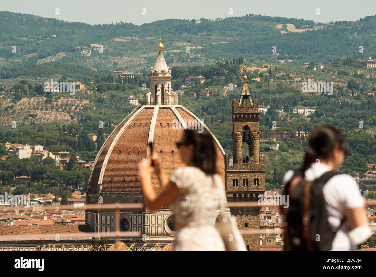Italy, Tuscany, Florence, view from Belvedere fort. the cathedral. Stock Photo
