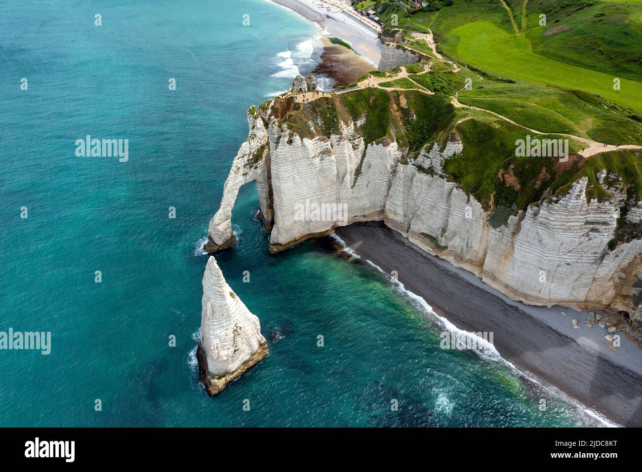 The famous Elephant White cliffs of Etretat and the Alabaster Coast ...