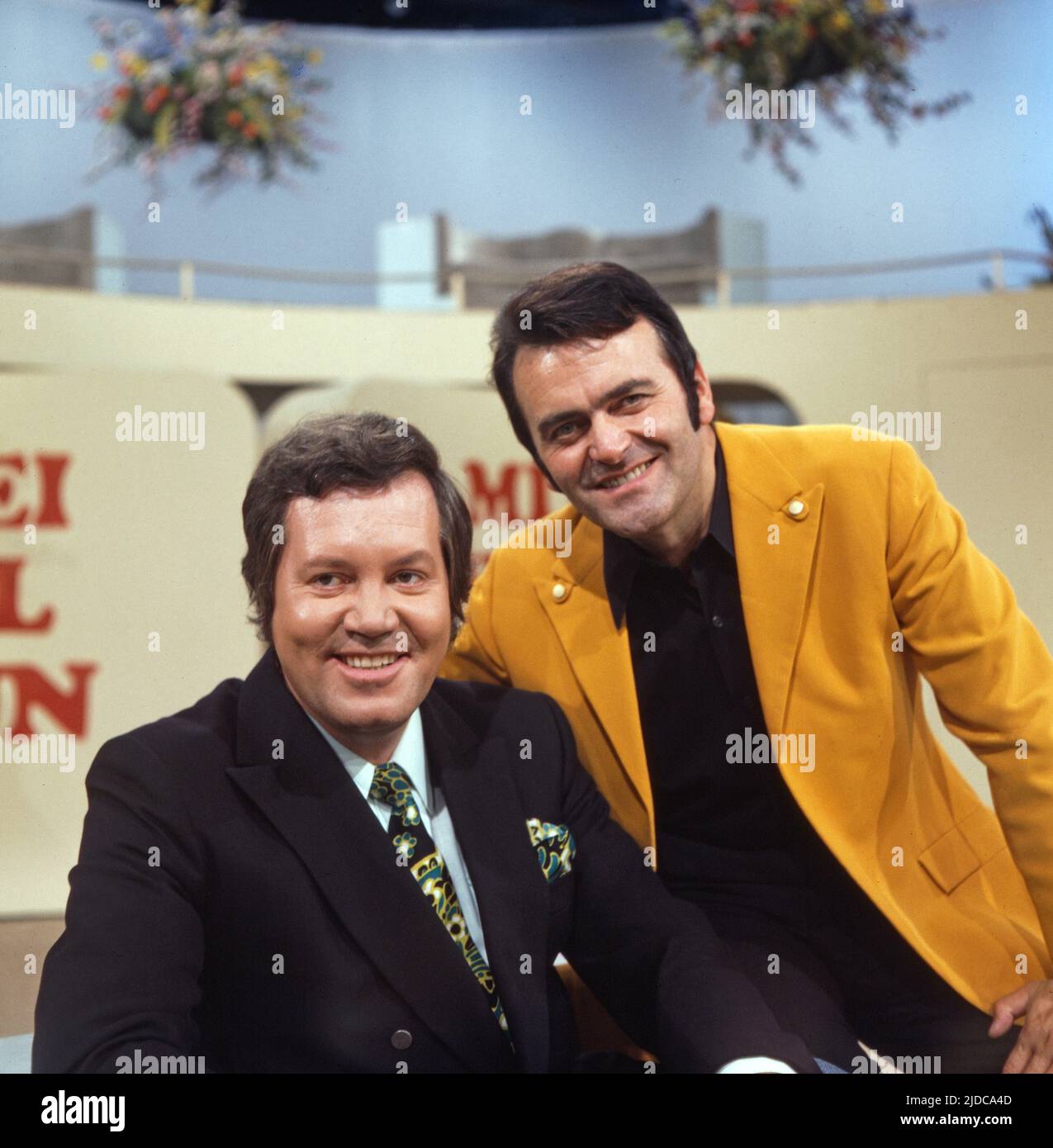 Drei mal Neun, ZDF Quizshow, Deutschland, 1971, im Bild Showmaster Wim
