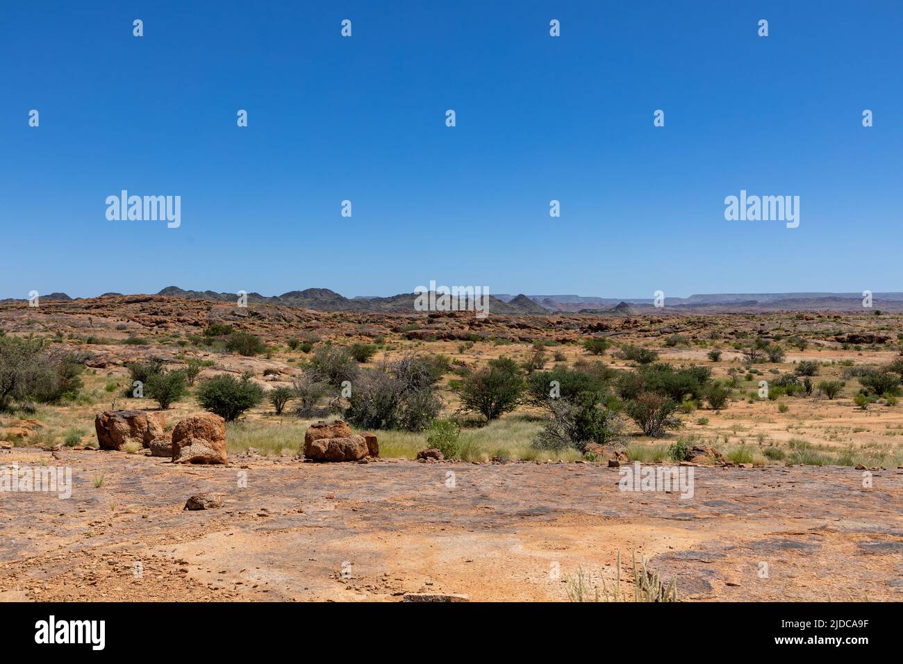 The semi desert landscape of the Augrabies National Park in the
