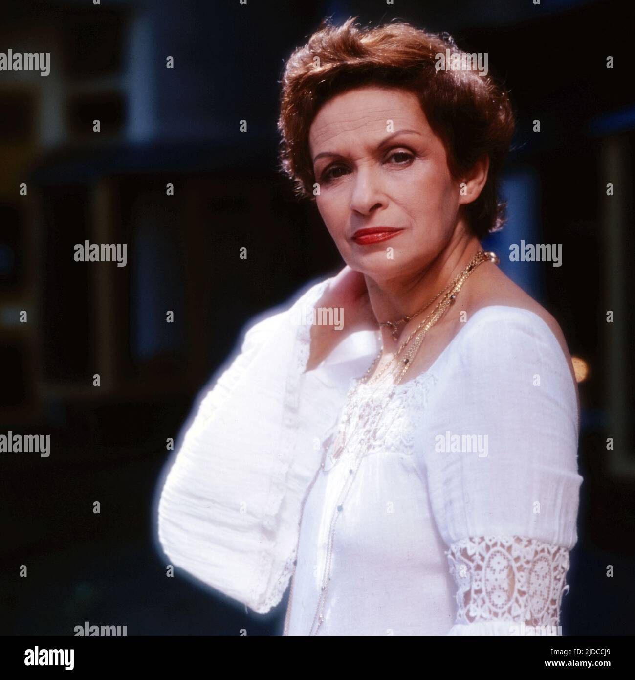 Hedi Zsolnai, ungarische Schauspielerin, Portrait, circa 1980. Hedi ...