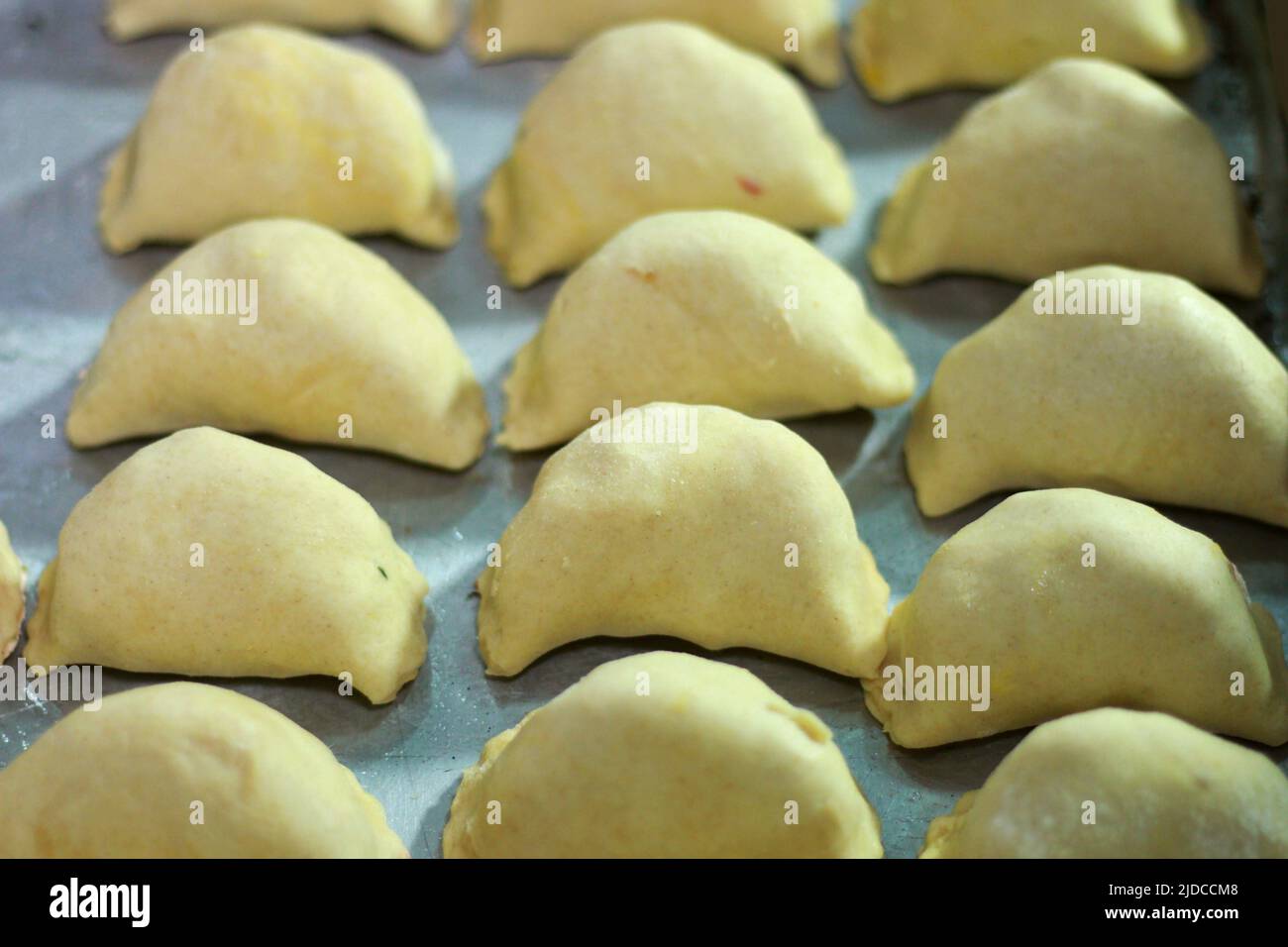 Making dough. Raw empanadas for cooking Stock Photo Alamy
