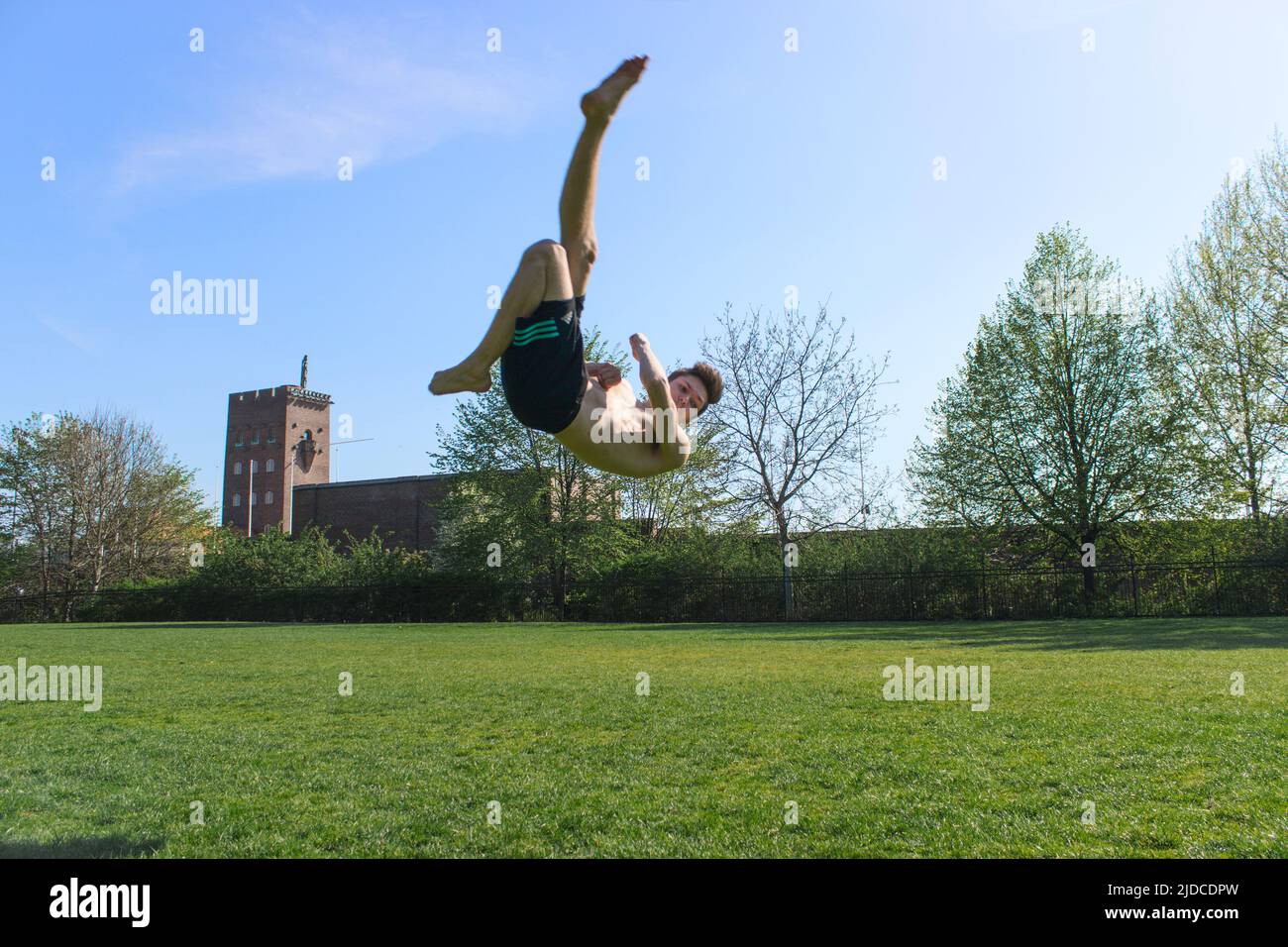 Tricking move called full swipe Stock Photo Alamy