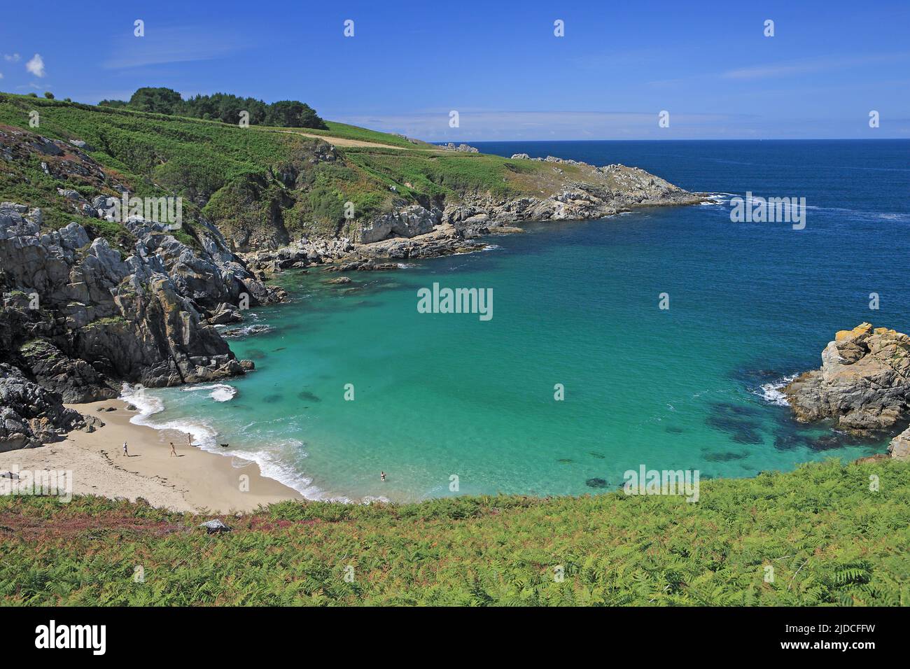 France, Finistère Cléden-Cap-Sizun, coastal landscape, beach Stock Photo