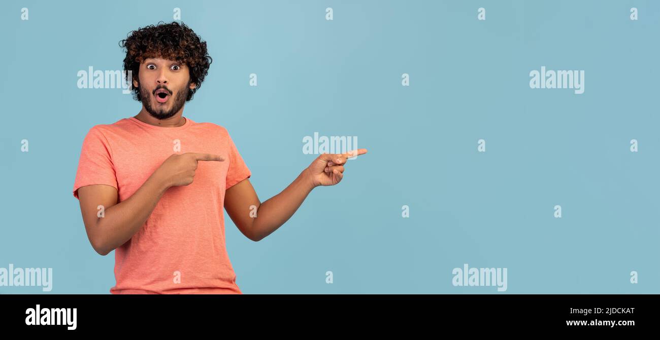 Excited millennial indian guy hi-res stock photography and images - Alamy