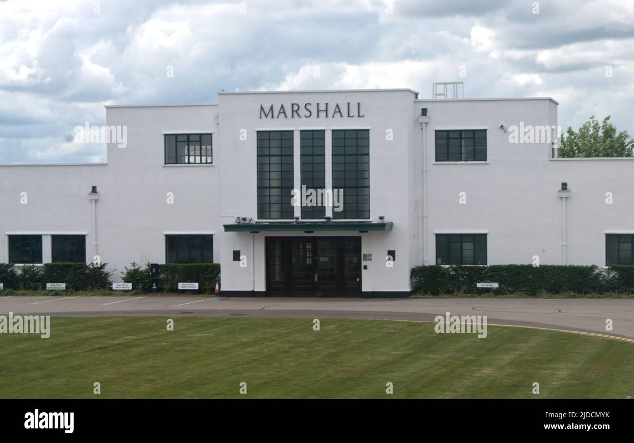 the exterior of marshall aerospace building, cambridge Stock Photo Alamy