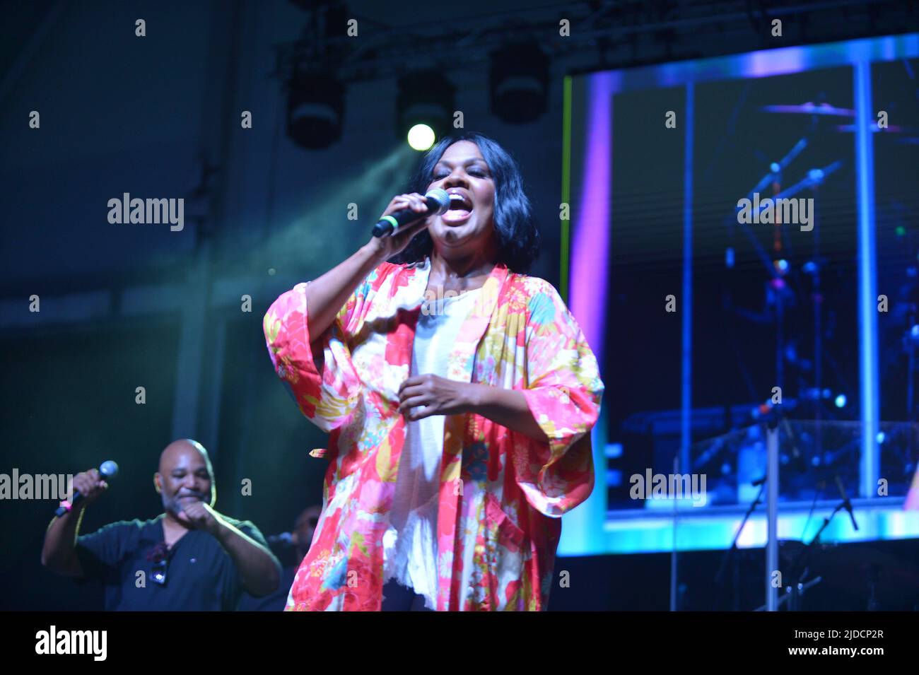 MIRAMAR, FL JUNE 18 CeCe Winans performs live on stage during A. Curtis Farrow's Gospelfest