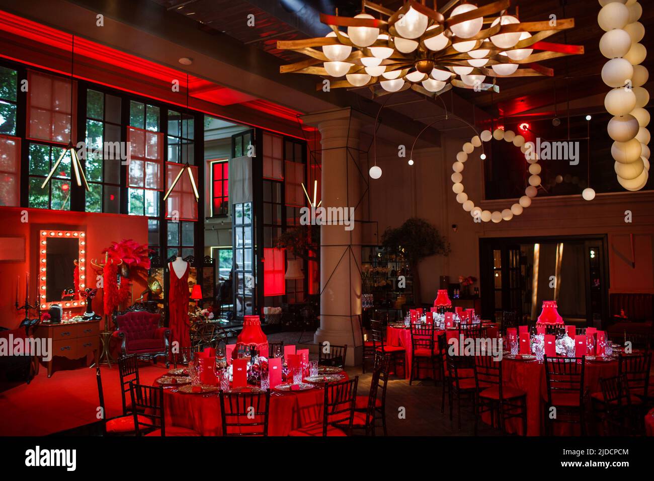 Elegant banquet hall for a wedding party Stock Photo Alamy