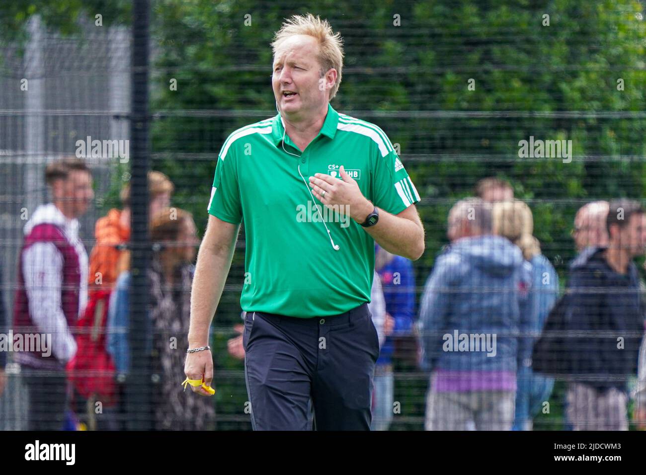 AMERSFOORT, NETHERLANDS - JUNE 19: referee of KNHB during the NK Jong