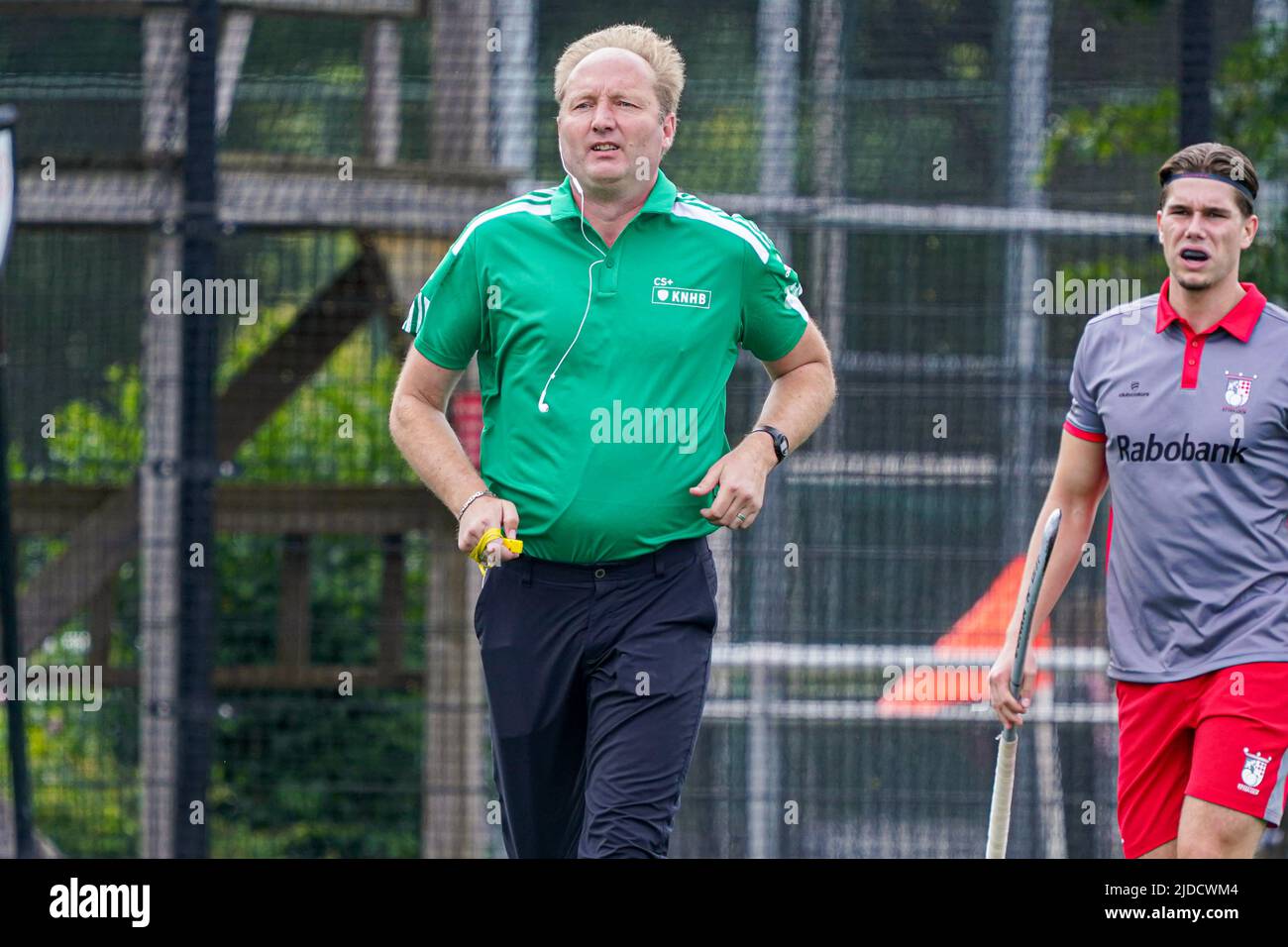 AMERSFOORT, NETHERLANDS - JUNE 19: referee of KNHB during the NK Jong