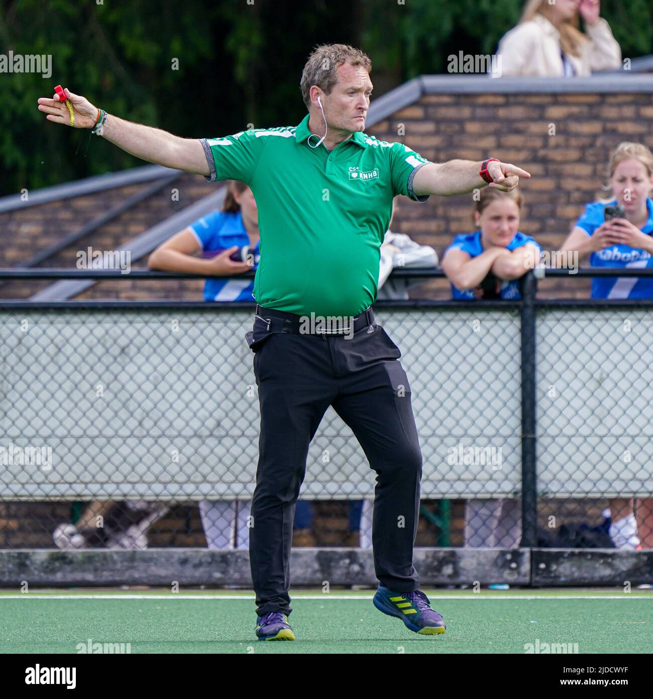 AMERSFOORT, NETHERLANDS JUNE 19 referee of KNHB during the NK Jong