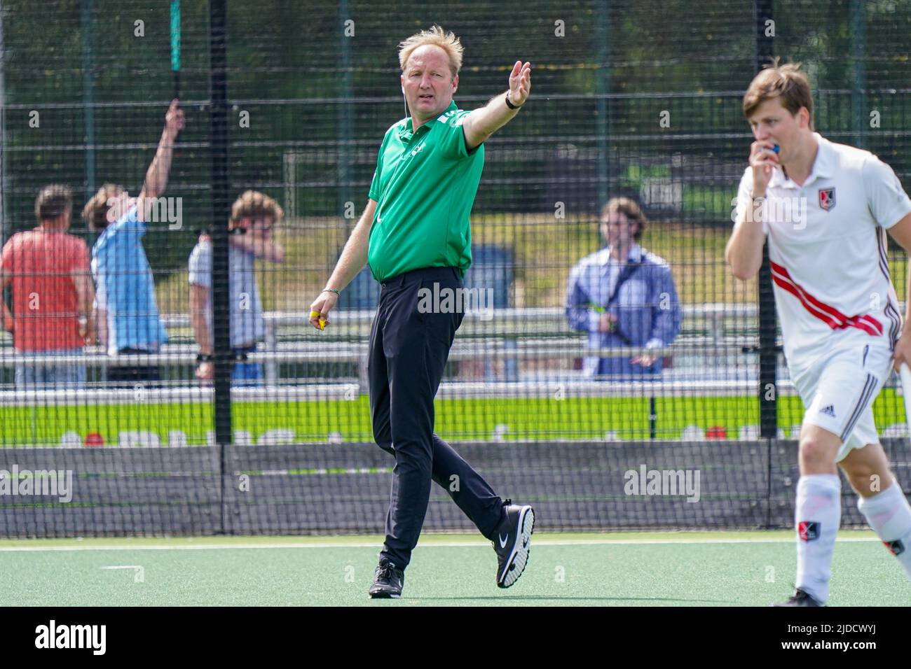 AMERSFOORT, NETHERLANDS - JUNE 19: referee of KNHB during the NK Jong