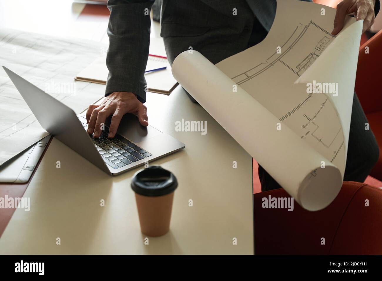 Blueprint design type building hi-res stock photography and images - Alamy