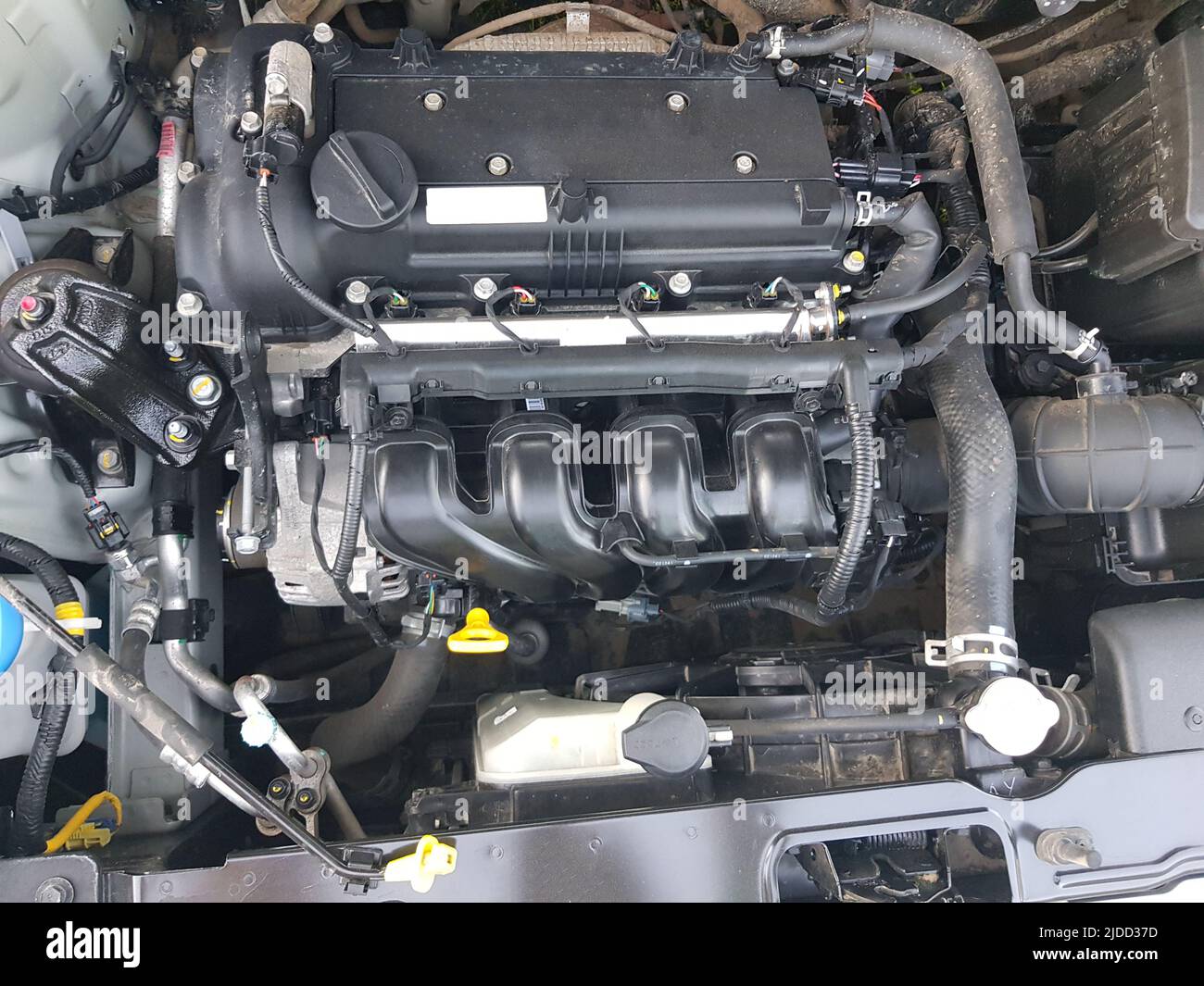 Detail of engine of car close up Stock Photo - Alamy