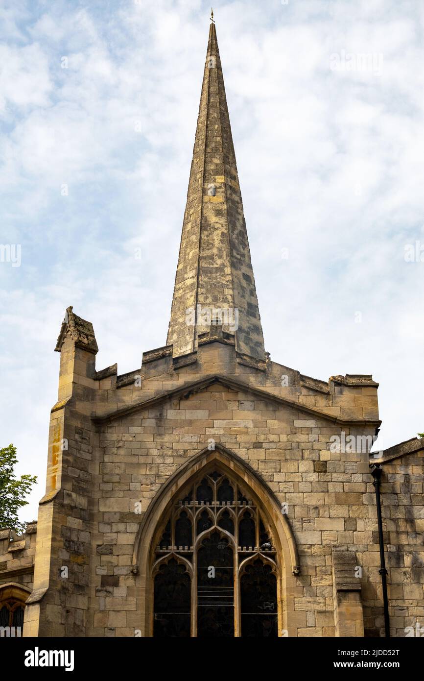 St Mary's Church tower, Castlegate, York, North Yorkshire, UK Stock Photo