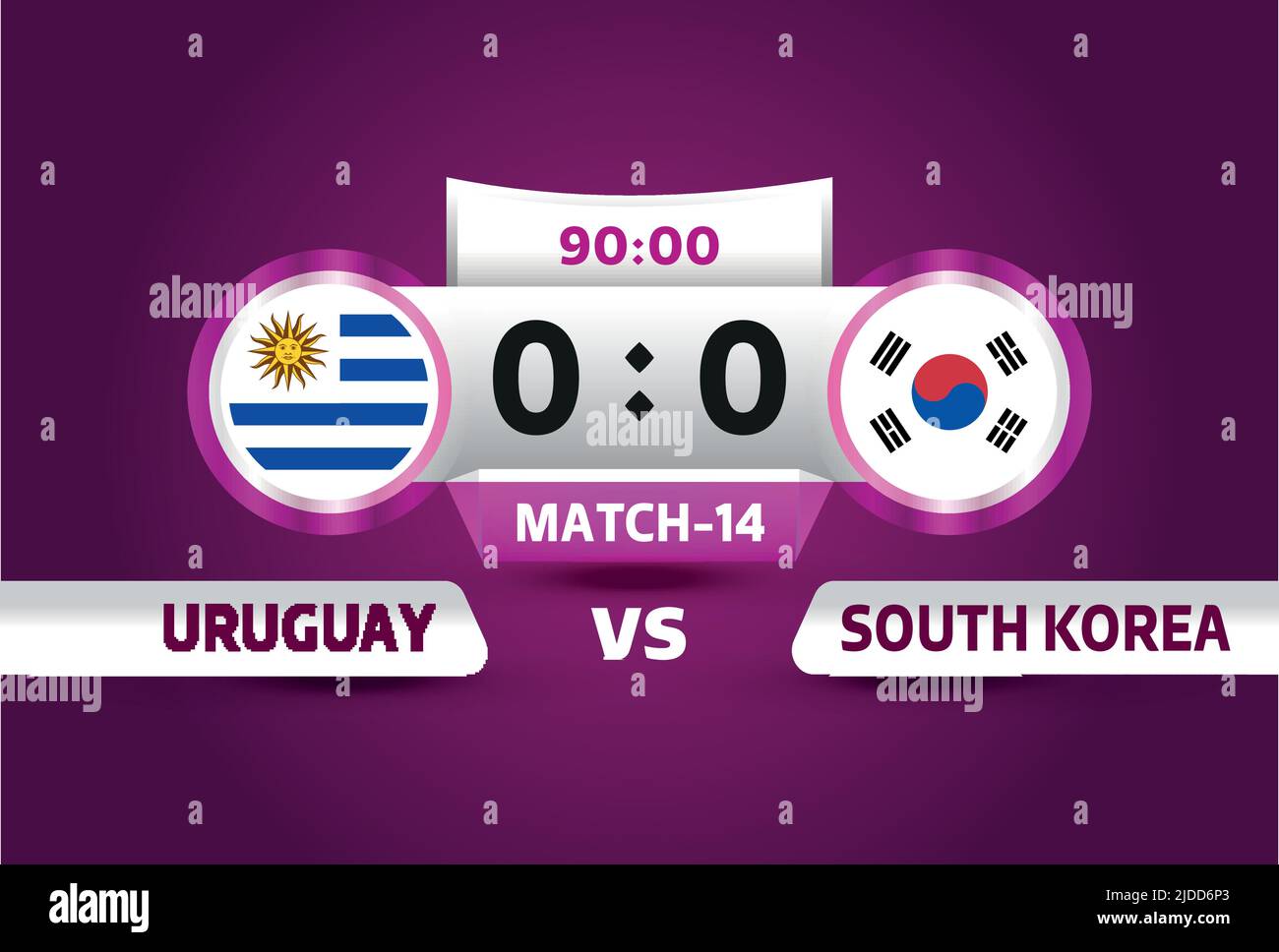 Uruguay vs South korea, world Football 2022, Group H. World Football