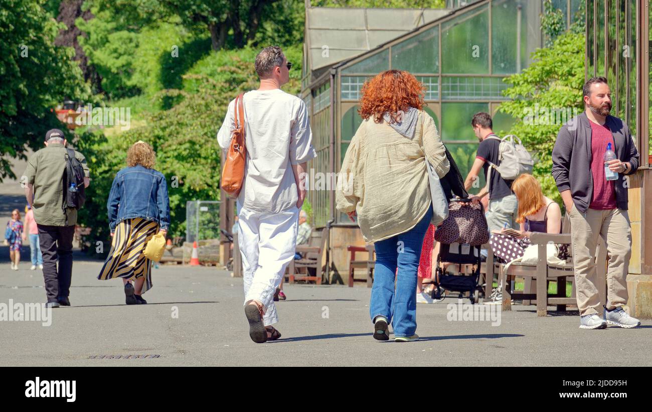 Glasgow, Scotland, UK June 20th 2022. UK Weather Warm summer weather