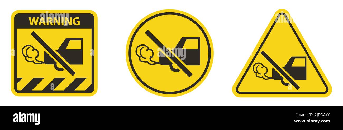 Do Not Switch On Engine Symbol Stock Vector