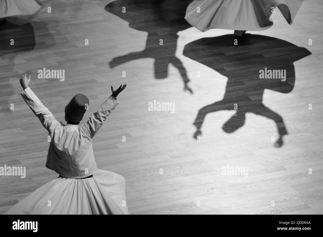 whirling dervishes Stock Photo