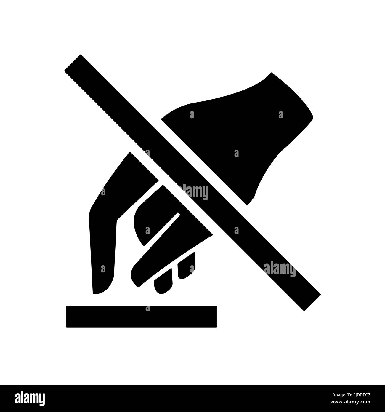 Do Not Touch Symbol Stock Vector Image & Art Alamy