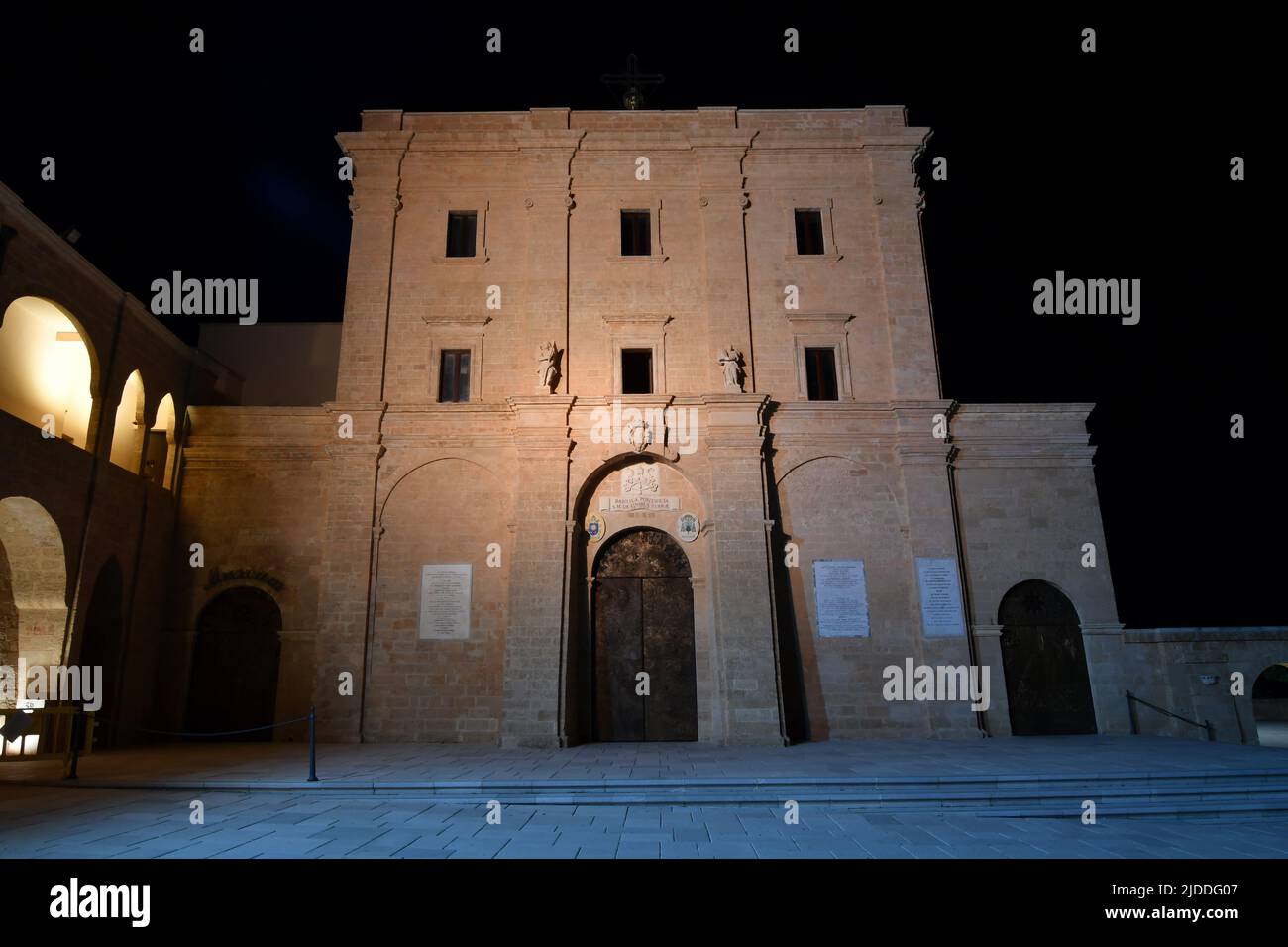 The facade of Church in Santa Maria di Leuca, Italy. Stock Photo