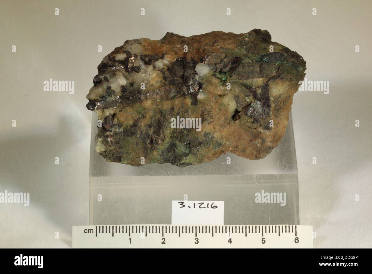 Hubnerite. minerals. North America; USA; Nevada; Nye County; Mammoth District, 60 m SW of Austin Stock Photo