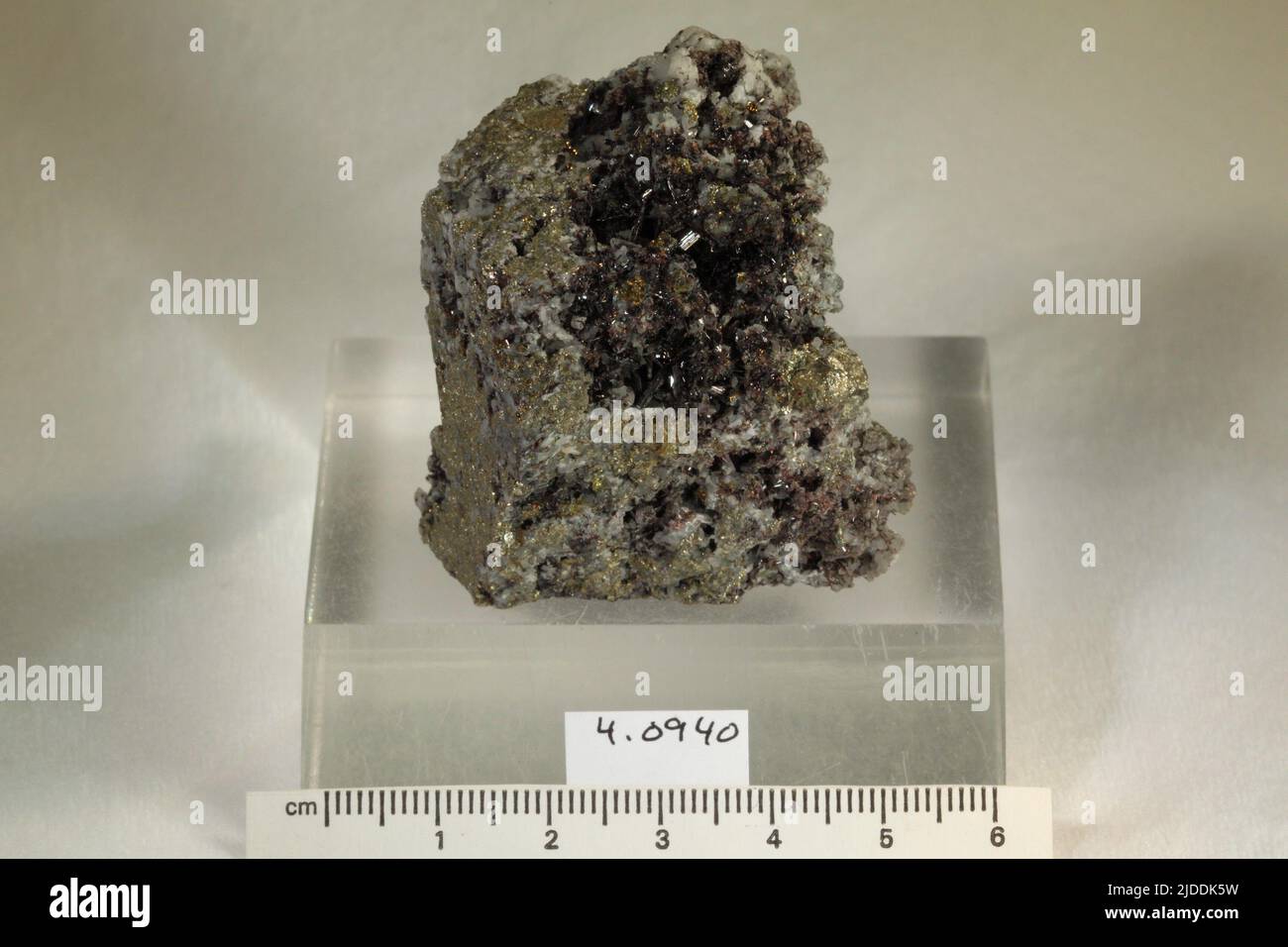 Hubnerite. minerals. North America; USA; Colorado; San Juan County; Silverton; American Tunnel Stock Photo