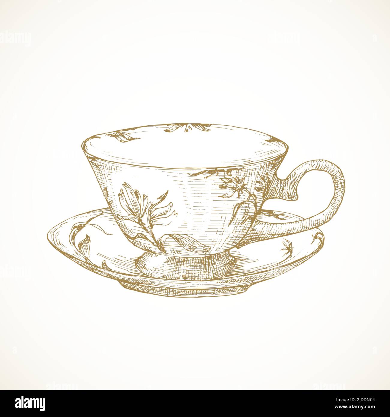 Tea, Line Art, Drawing, Sketch, Teacup, Coloring Page, png | PNGWing