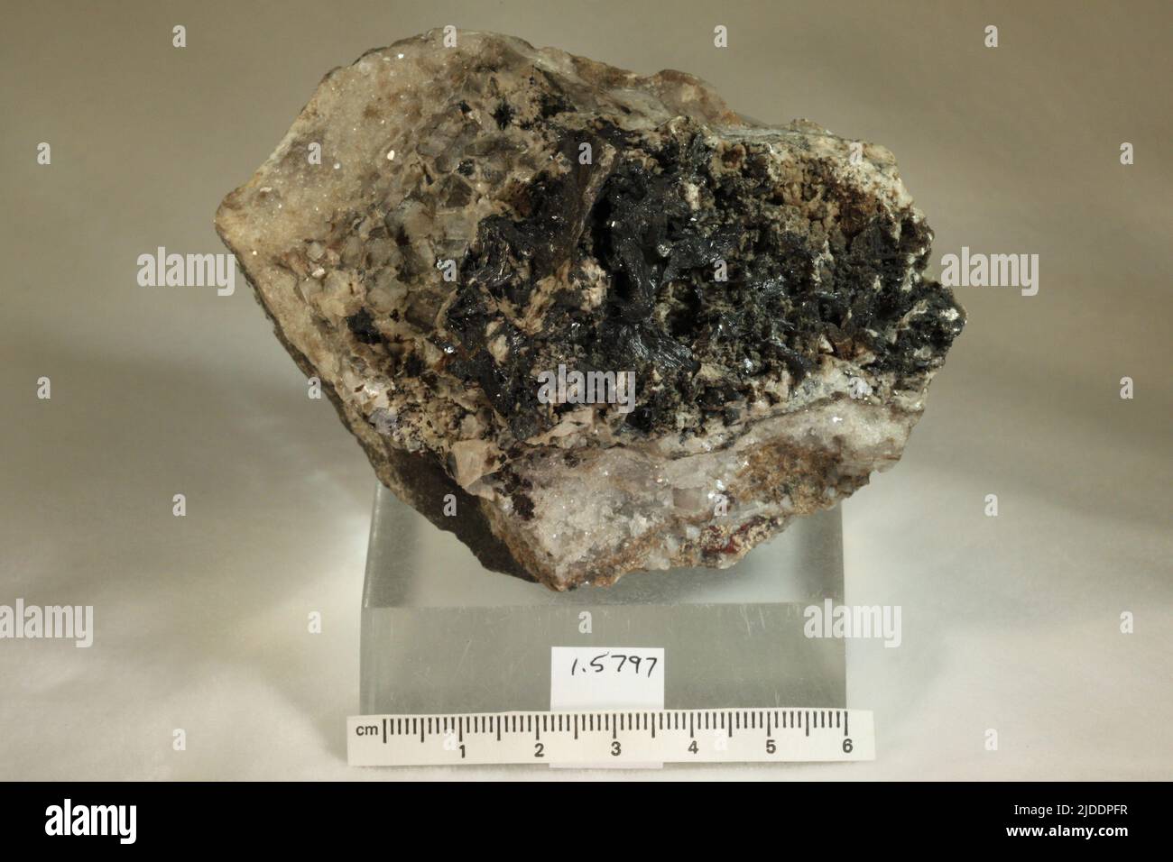 Manganite. minerals. Europe; Sweden; Varmland Province; Langban Stock Photo