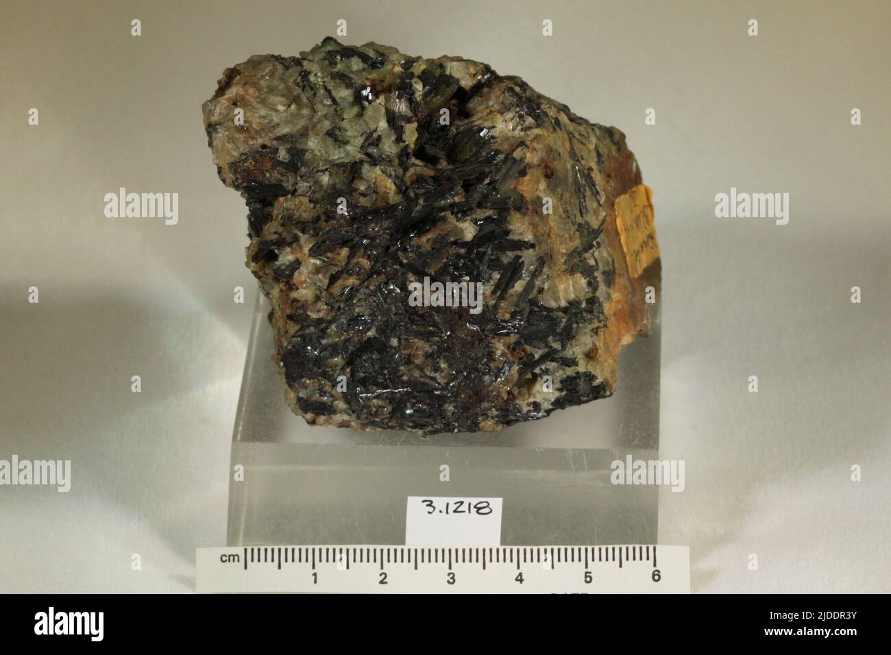 Hubnerite. minerals. North America; USA; South Dakota; Lawrence County; Black Hills Stock Photo