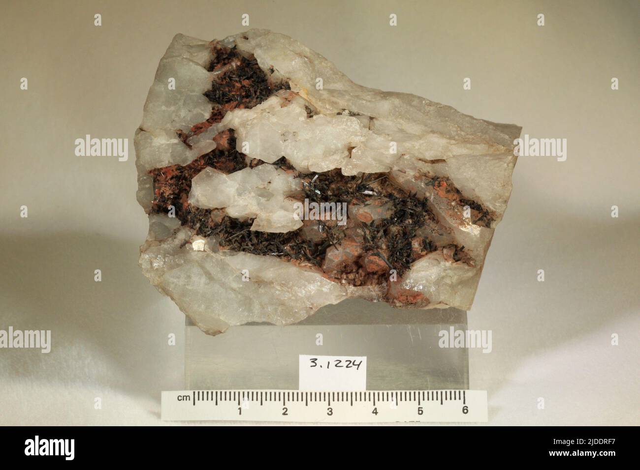Hubnerite. minerals. Europe; Czech Republic; Karlovy Vary Region; Sokolov District; Horní Slavkov; [Bohemia, Schlaggenwald] Stock Photo