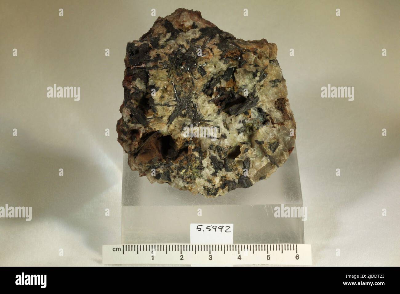 Hubnerite. minerals. North America; USA; South Dakota; Lawrence County; Black Hills Stock Photo