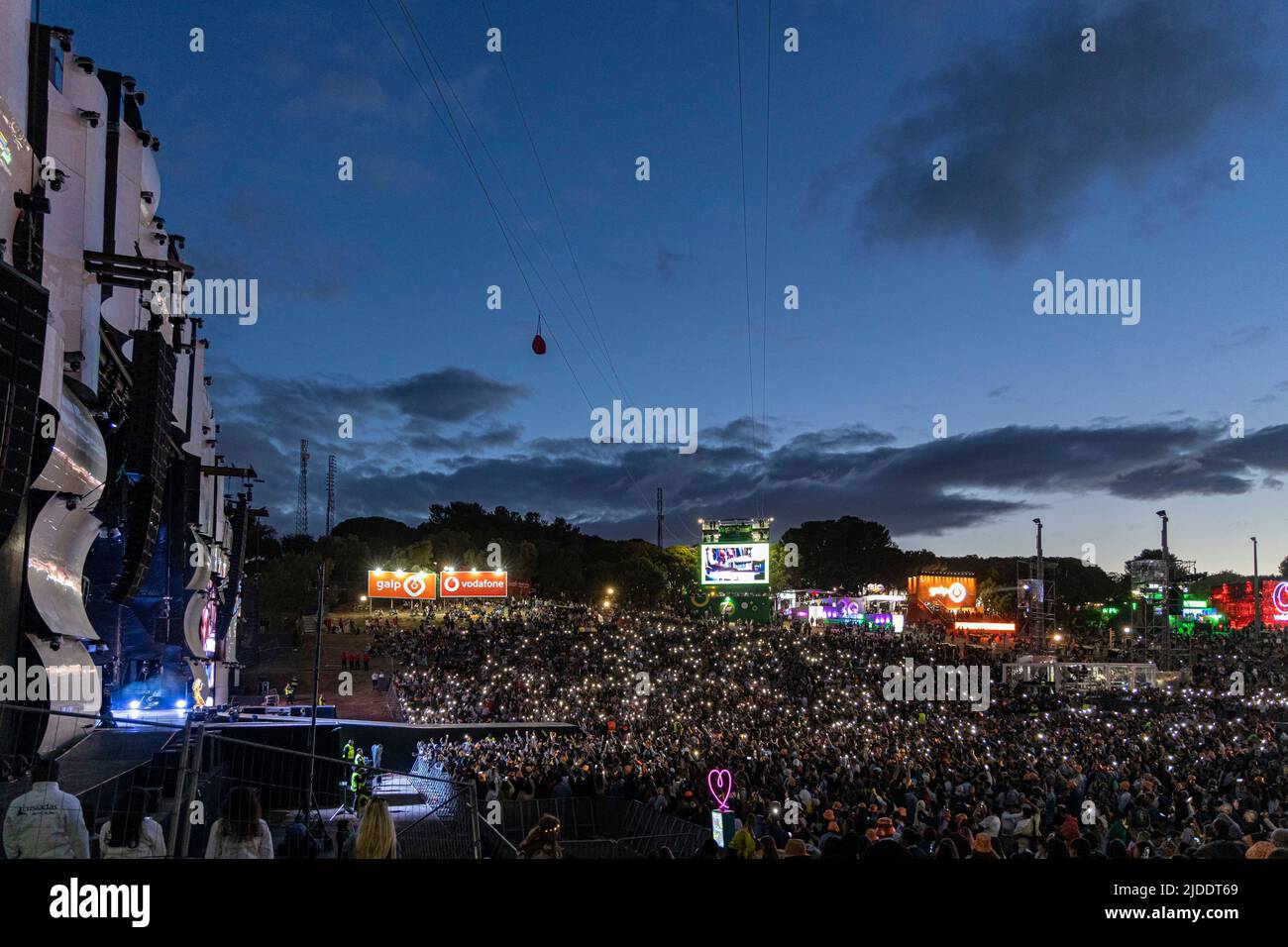 Lisbon, Portugal, 19th June 2022. Second day of Rock in Rio Lisboa Festival  at The Bela Vista Park. © ABEL F. ROS/Alamy Live News Stock Photo