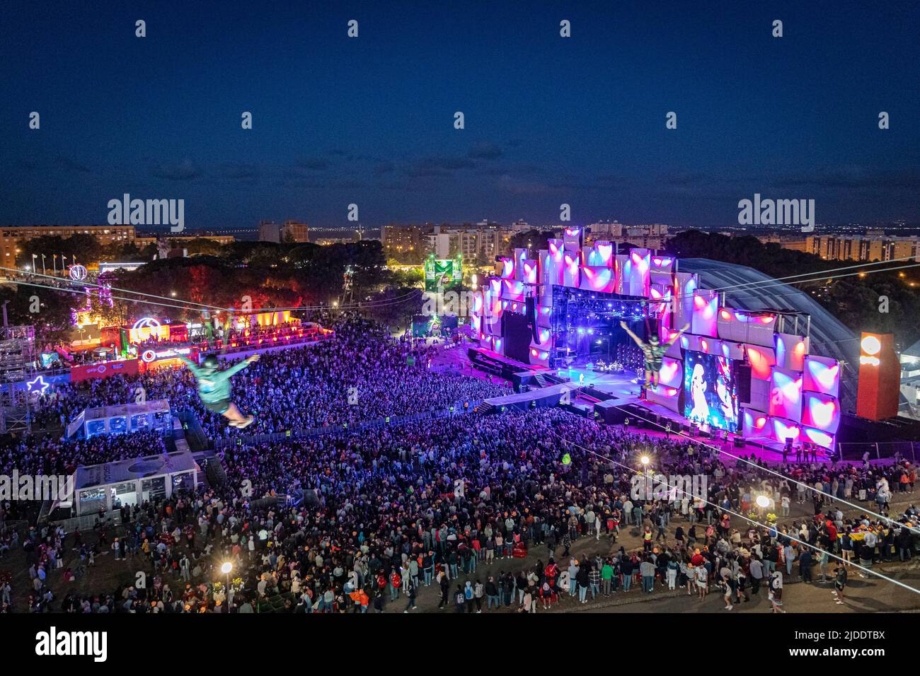 Lisbon, Portugal, 19th June 2022. Second day of Rock in Rio Lisboa Festival  at The Bela Vista Park. © ABEL F. ROS/Alamy Live News Stock Photo