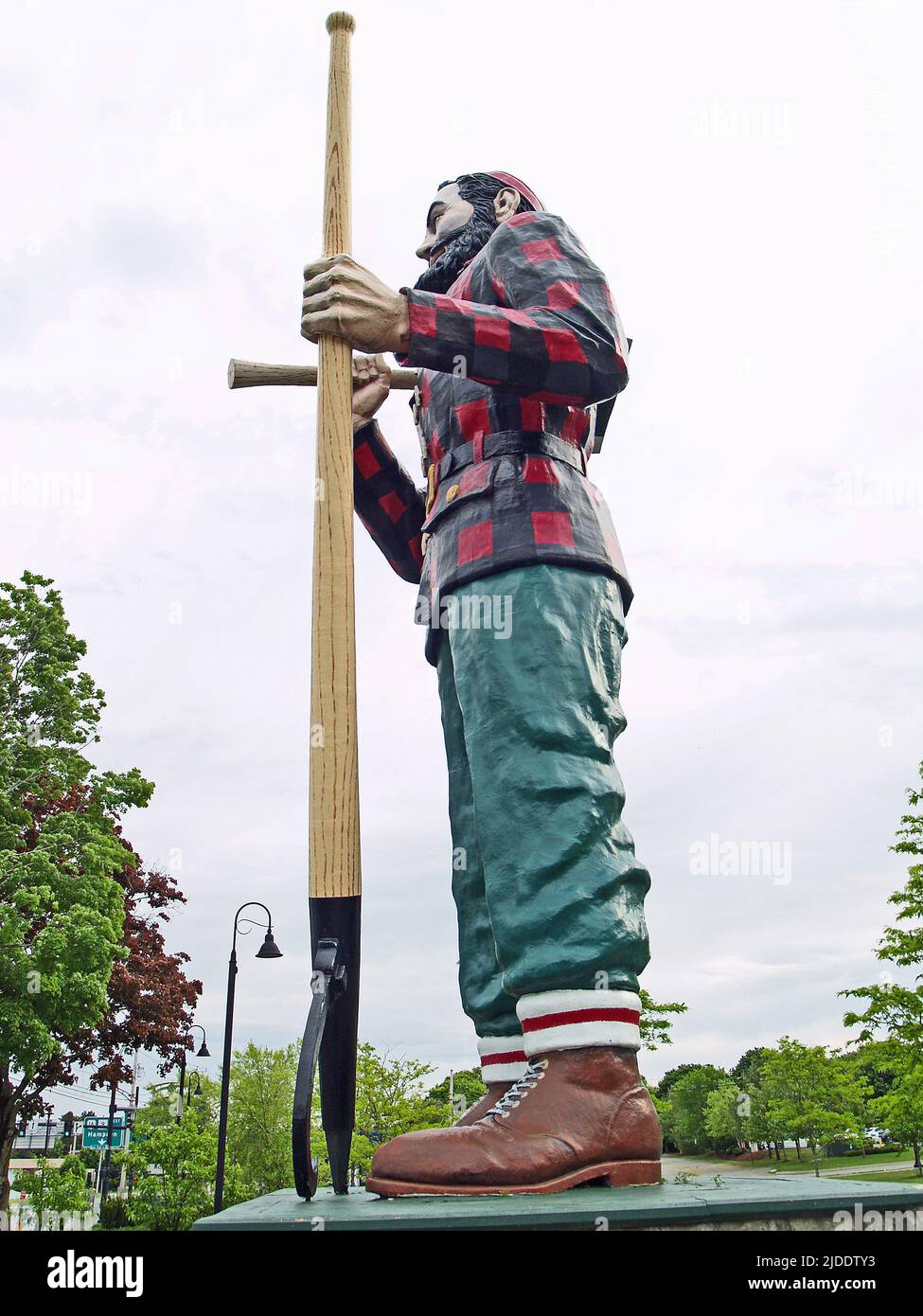 Paul Bunyan statue, Bangor,Maine Stock Photo Alamy