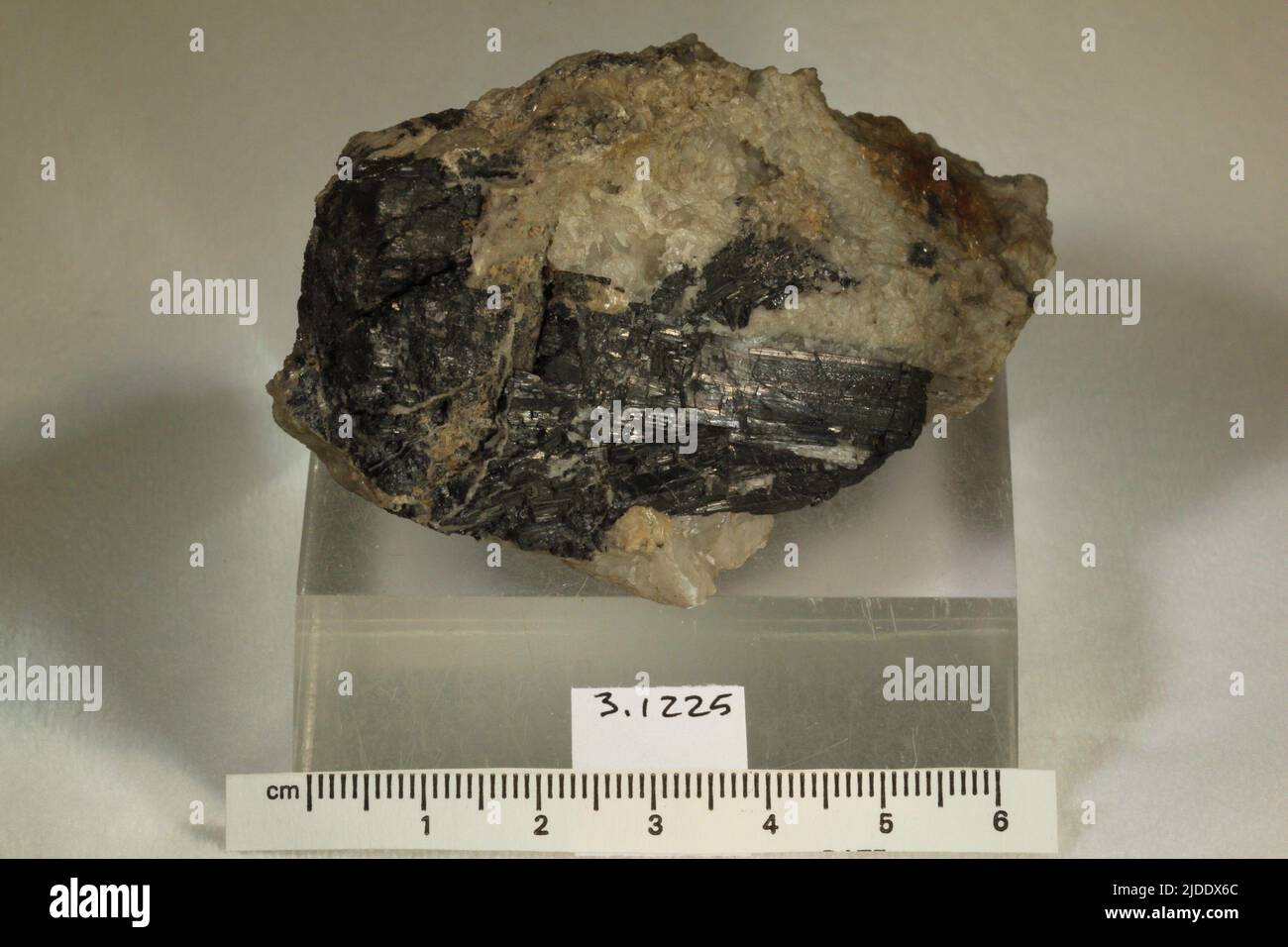 Hubnerite. minerals. Europe; Germany; Harz, Neudorf Stock Photo