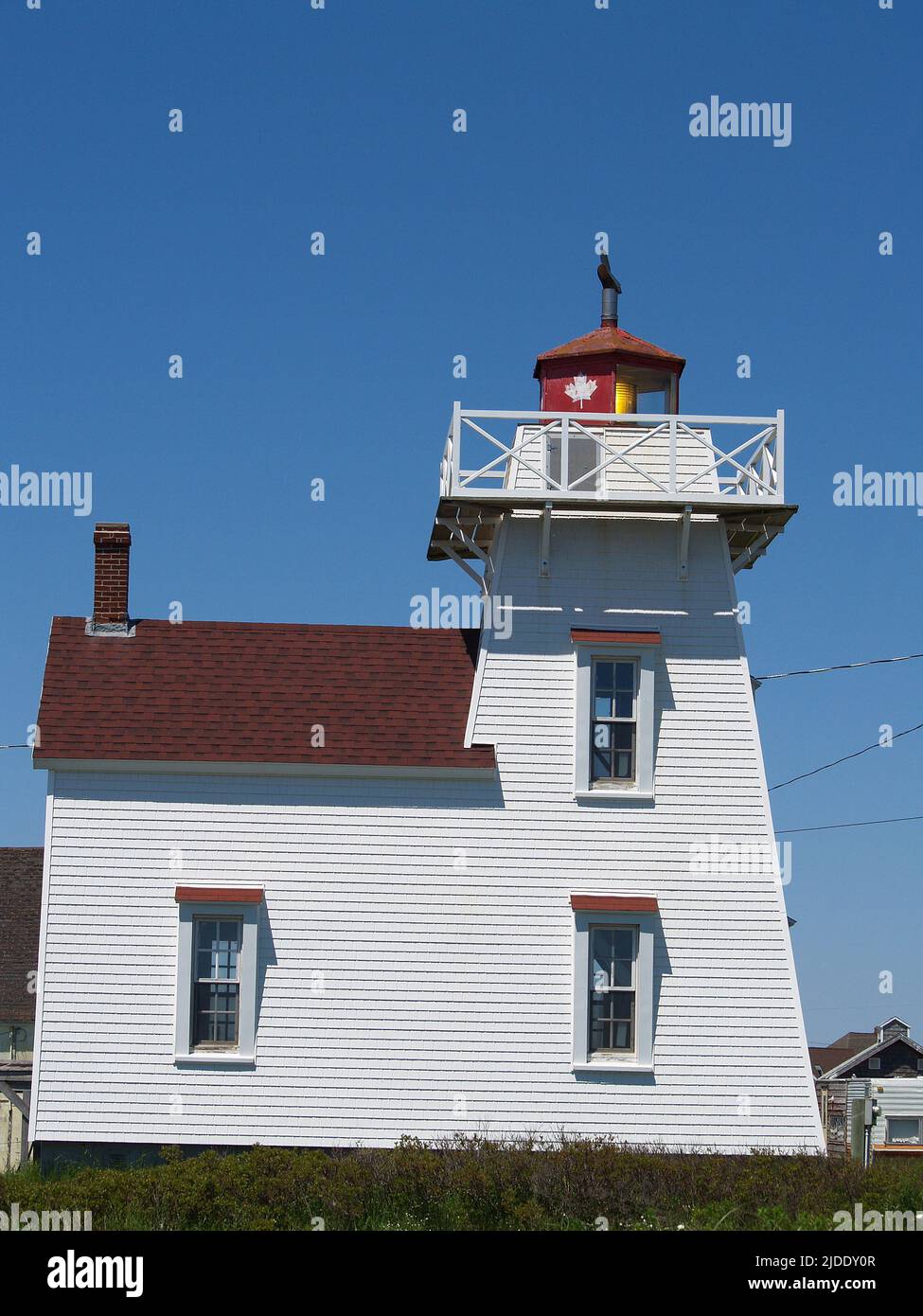 North Rustico Harbour Lighthouse, PEI Stock Photo Alamy