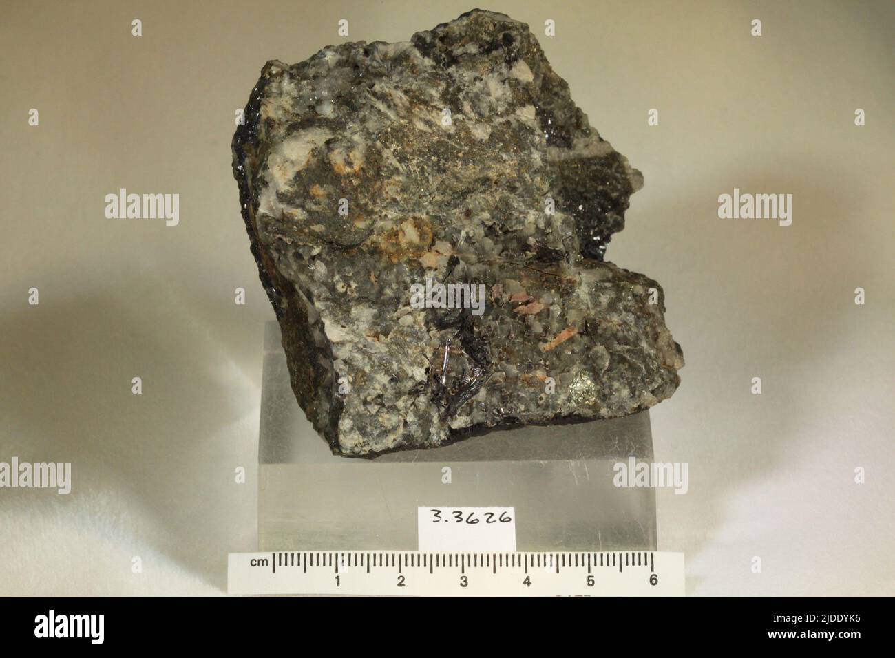 Hubnerite. minerals. North America; USA; Colorado; San Juan County; Silverton; North Star Mine, Sultan Mountain Stock Photo