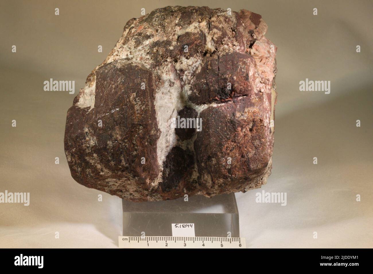 Ilmenite. minerals. Europe; Norway; Telemark Province; Kragero Stock Photo