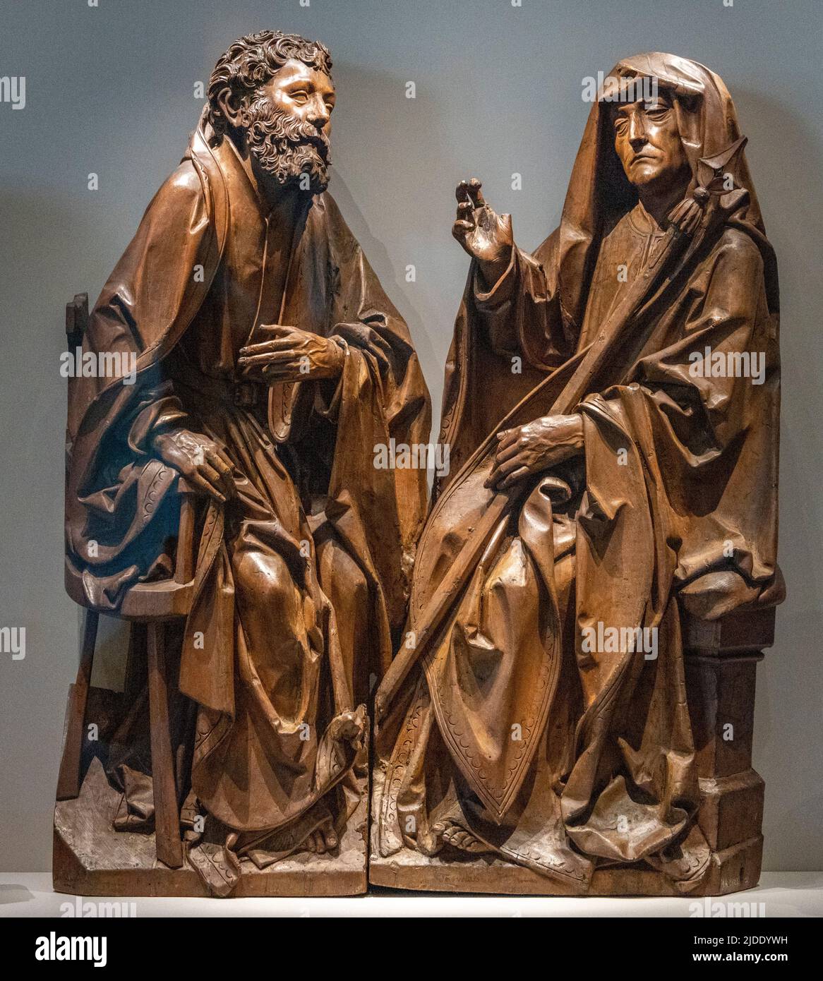 Tilman Riemenschneider, detail of 12 apostles, Bayerisches Nationalmuseum, Munich, Germany Stock Photo