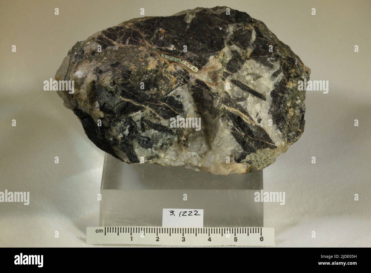 Hubnerite. minerals. Europe; Germany; Harz, Neudorf Stock Photo