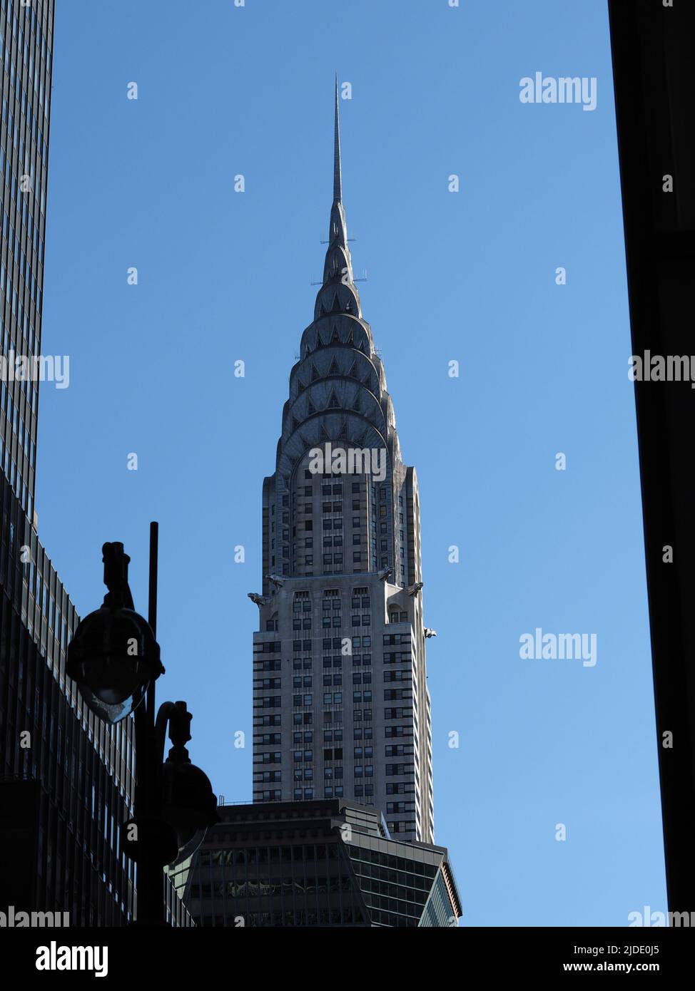 The Chrysler building on a clear summer day. Stock Photo