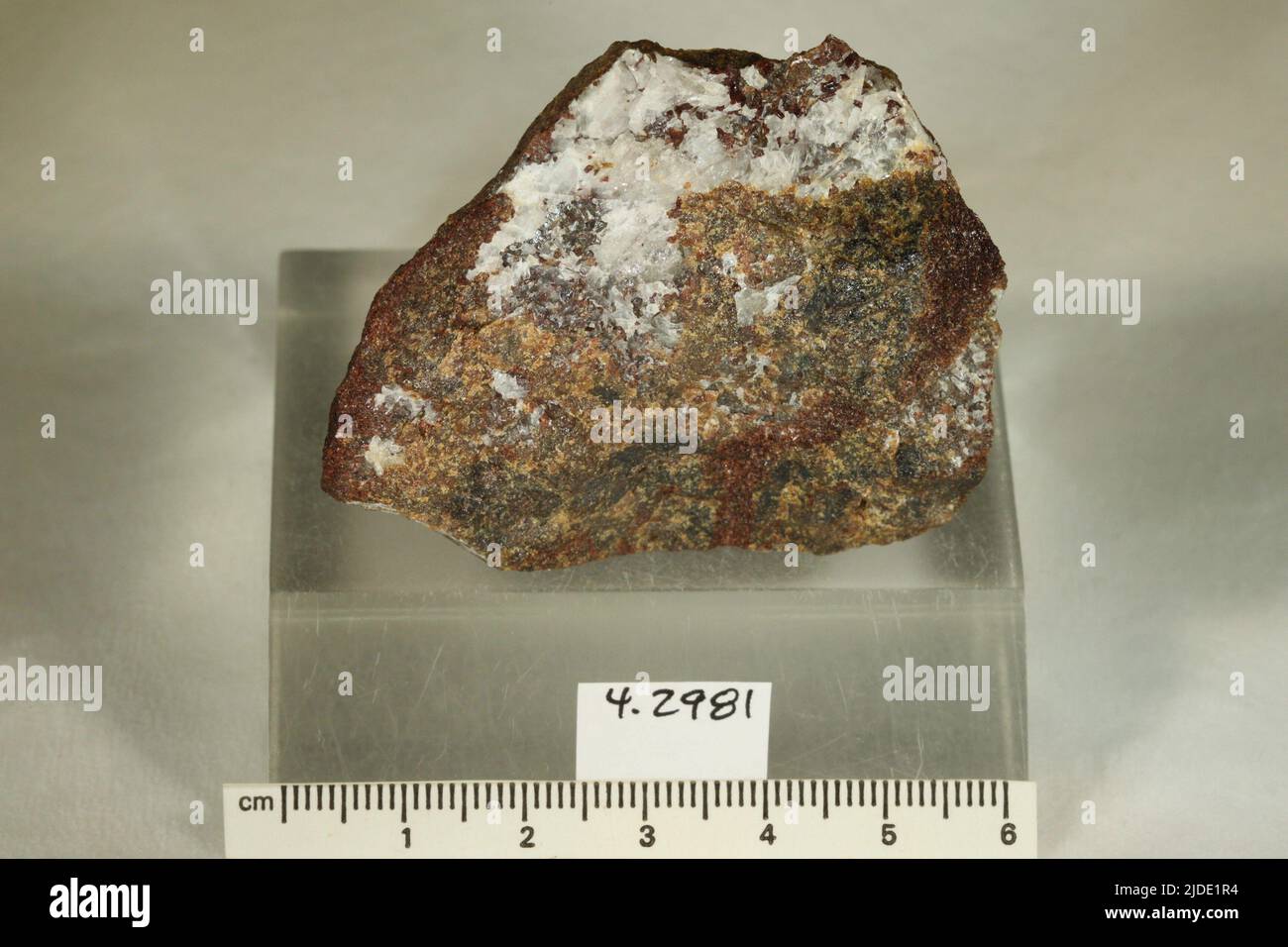 Hydrocerussite. minerals. Europe; Sweden; Varmland Province; Langban Stock Photo