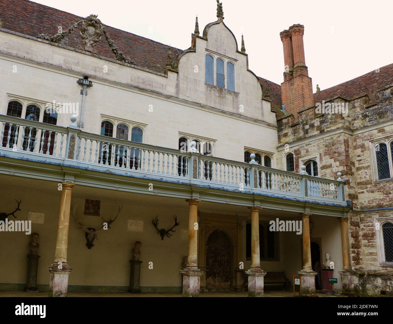 Exterior view of Knole House stately home near Sevenoaks Kent England