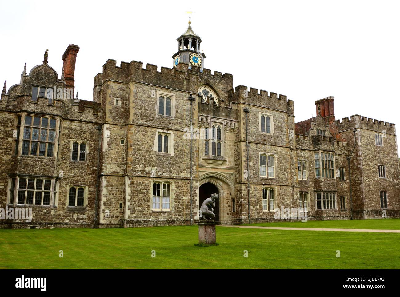 Exterior view of Knole House stately home near Sevenoaks Kent England